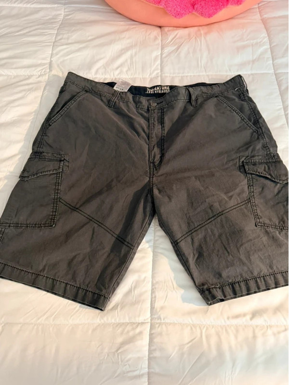 Grey cargo shorts size 42 #cargo #utility
